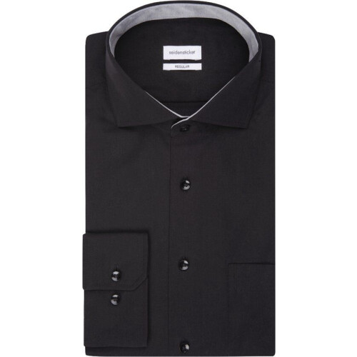 Seidensticker Shirt dress ml 5 - Lange mouw - Klassieke kraag - Zwart Tweedehands