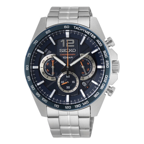 Seiko SSB345P1 - Heren Chronograaf Horloge - 10 ATM waterdicht - Zilver Tweedehands