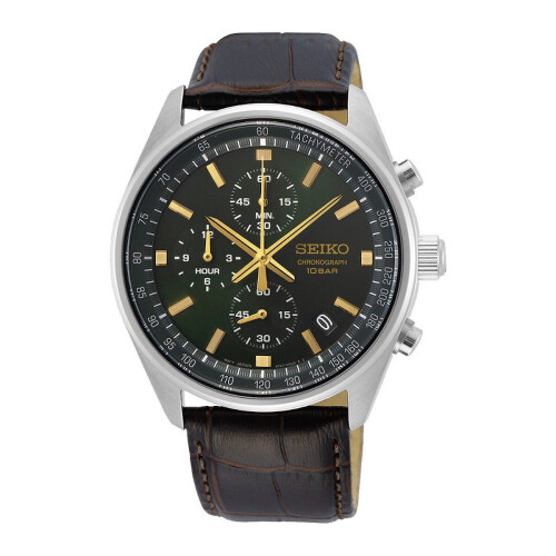 Seiko SSB385P1 - Heren Chronograaf Horloge - Quartz - Datum - Mineraalglas
