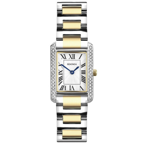 Sekonda Classic Colette - Analoog dameshorloge - Kwartsuurwerk - Zilver en goud