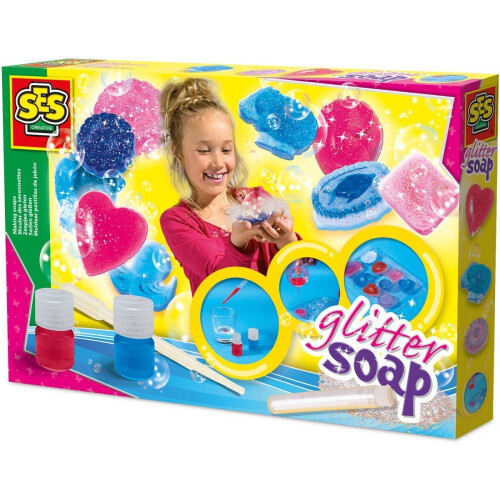 SES Creative - Hobby Pink - Glitter Zeep - Zelf Zeep Maken - Creatief Knutselen Meisjes Tweedehands