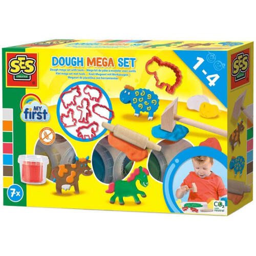 SES Creative - My First - Klei Mega Set - Glutenvrije klei - Boerderij thema