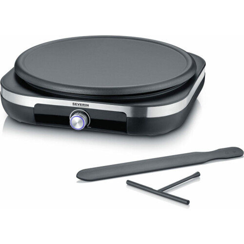 Severin CM 2199 - Crèpes Maker 1500W regelbaar - Zwart