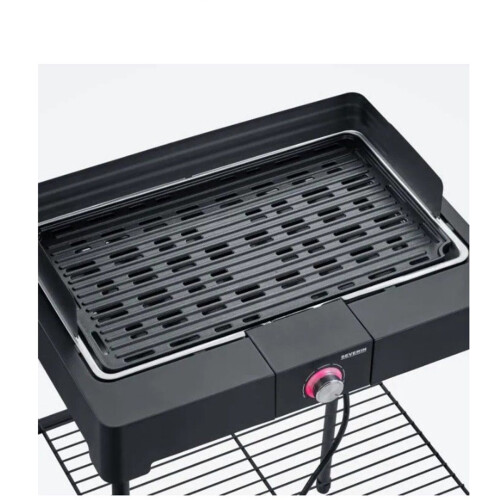 Severin PG8568 - Elektrische barbecue op poten - 2200W met waterbak - Zwart Tweedehands