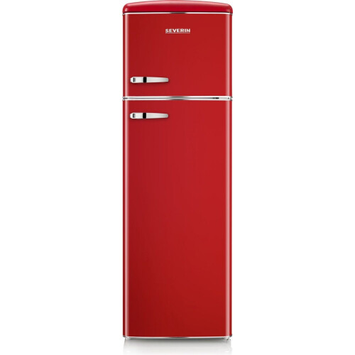 Severin RKG 8983 - Retro Koelvriescombinatie - 206 liter - Rood - Energieklasse D Tweedehands