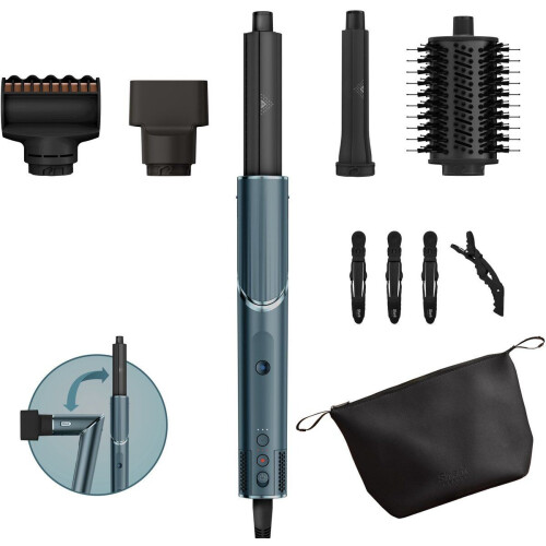 Shark FlexStyle (2023) - 5-in-1 Föhn en Multistyler - Inclusief Airstyler en Krultangen - Blauw