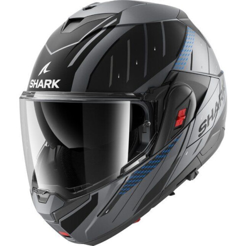 Shark Oxo - Systeemhelm - ECE 22.06 - Mat Antraciet Blauw Zwart - Maat XXL