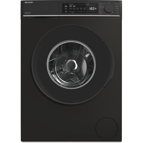 Sharp ES-NFB714BBNA-CB - Wasmachine - 7 Kg - 1400 Tpm - Stoomfunctie - Zwart Tweedehands