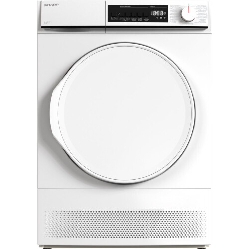 Sharp KDNC8PW1BE - condens droger - 15 programma's - trommelverlichting - wit Tweedehands