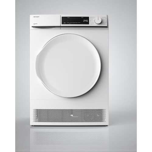 Sharp KDNCB8S7PW91BX - Condensdroger 8kg - Sensorgestuurd - 84 cm hoog