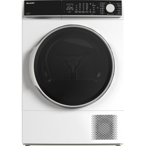 Sharp KDNL2S9W2BE - warmtepomp droger - 12KG - 15 programma's - trommelverlichting - WIT Tweedehands