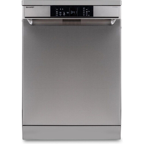 Sharp QWNA1DF45EIEU - Vrijstaande vaatwasser - 15 couverts - 45 dB - RVS deur Tweedehands