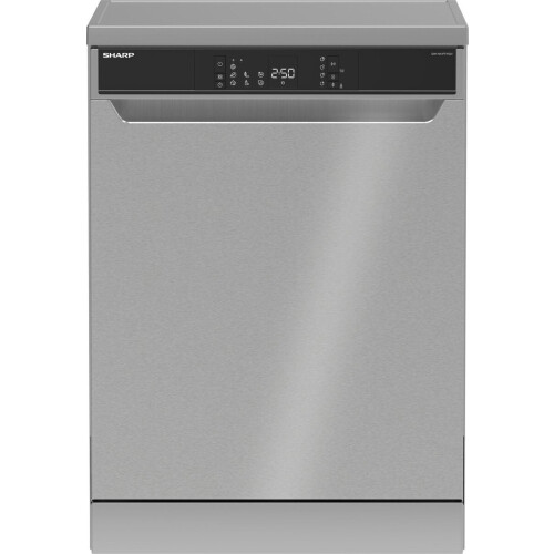 Sharp QWNA1FF45DIEU - Vrijstaande vaatwasser - 16 couverts - RVS deur Tweedehands