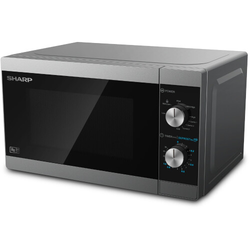 Sharp YC-MG01E-S - Combinatiemagnetron - 20L - 800W magnetronvermogen - 1000W grillvermogen - Vrijstaand - Hoogte 258mm