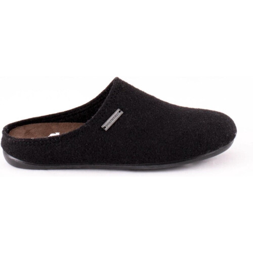 Shepherd Jon - Heren Sloffen - Wol - Zachte binnenzool - Black Tweedehands