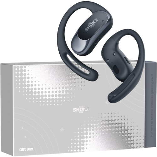Shokz OpenFit Air Gift Box - Draadloze Sporthoofdtelefoon - Open-ear - 28 uur batterijduur - Zwart