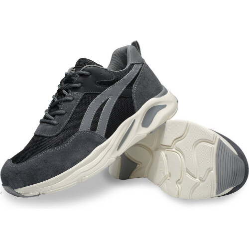 Shraks Nova - Veiligheidsschoenen - Stalen neus - Ademend en licht design - Kleur: Grijs/Zwart Tweedehands