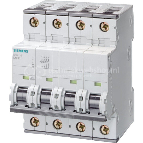 Siemens 5SY44208 - Miniatuurschakelaar 40A - 4-polig - Hoge afschakelcapaciteit Tweedehands