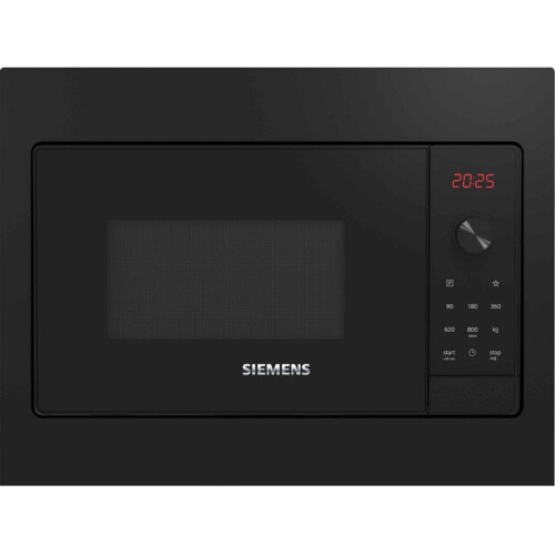 Siemens BF523LMB3 - Inbouw magnetron 20L 800W - 7 automatische programma's - Zwart Tweedehands