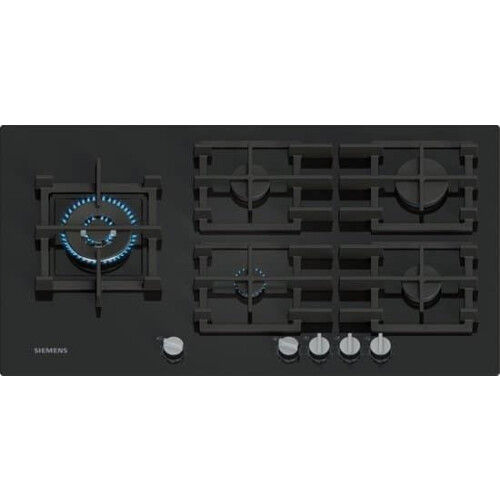 Siemens EP9A6MI40N - Gaskookplaat - 90 cm - stepFlame-technologie - zwart