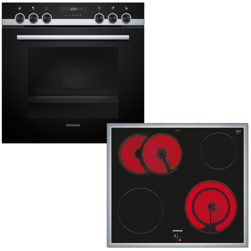 SIEMENS EQ521KB11 - Inbouwoven- en kookplaatset - A+ energieklasse - Zwart/RVS