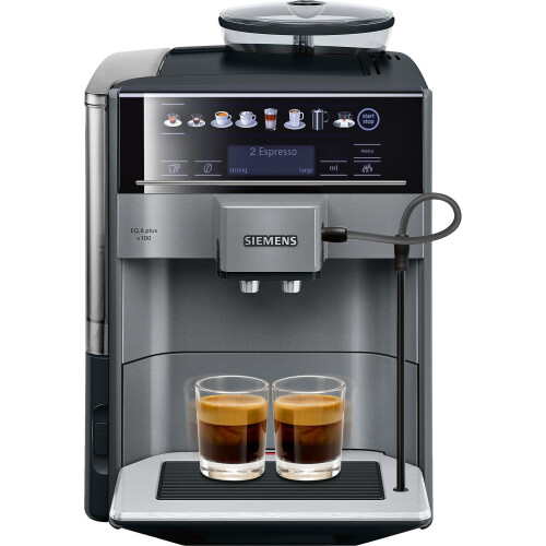 Siemens EQ.6 Plus s100 - Volautomatische espressomachine - OneTouch functie - Titanium