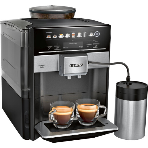 Siemens EQ.6 Plus S800 - Volautomatische espressomachine - OneTouch DoubleCup - Zwart Tweedehands