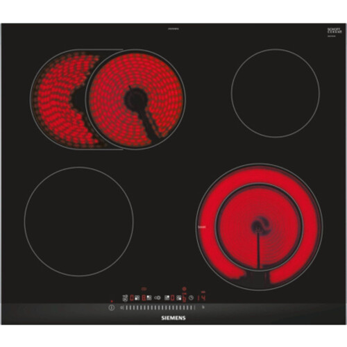 Siemens ET675FNP1E - Ingebouwd Keramisch Kookplaat - 4 zone(s) - Zwart Roestvrijstaal Tweedehands