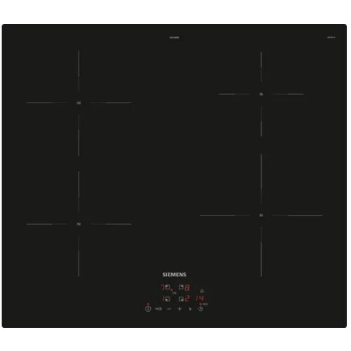 Siemens EU611BEB5E - Inductiekookplaat 60cm - 4 branders - Zwart Tweedehands