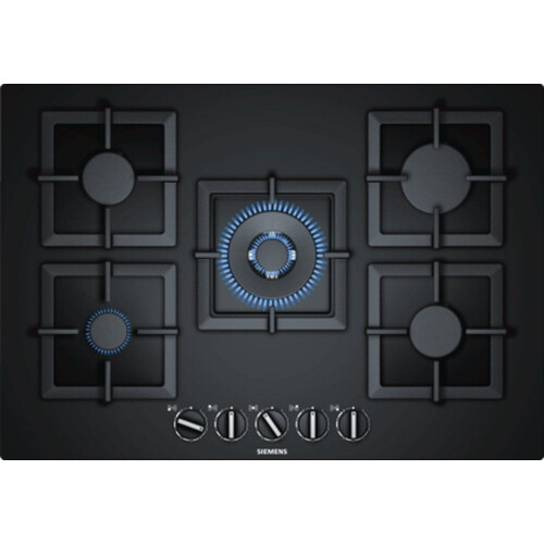 Siemens iQ500 EP7A6QC20N - Gaskookplaat - Wokbrander 4 kW - Zwart