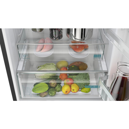 Siemens Kg49nxxcf - Koelvriescombinatie - 203 Cm - 440l - Nofrost - Zwart Rvs | Nieuw (outlet)