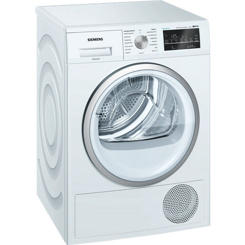 Siemens Wt43w4g5 - Warmtepompdroger - 8 Kg - Zelfreinigende Condensor - 64 Db - Energieklasse A++ | Tweedehands (Refurbished) Tweedehands