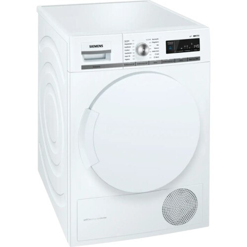 Siemens WT44W5W0 - Warmtepompdroger - 8 kg - Zelfreinigende condensor - 62 dB - Energieklasse A+++ - Wit