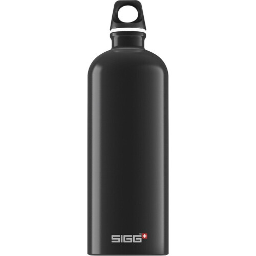 SIGG Traveller - Drinkfles 1,0L - Lichtgewicht 100% lekvrij - Zwart Tweedehands
