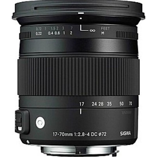 Sigma C 17-70 mm F2.8-4.0 DC HSM OS Macro 72 mm filter (geschikt voor Nikon F) zwart Tweedehands