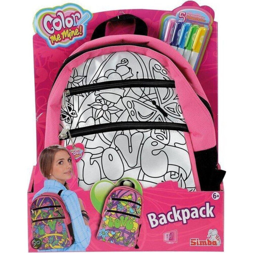 Simba Color Me Mine - Rugzak - Te personaliseren met stiften - 27x34cm