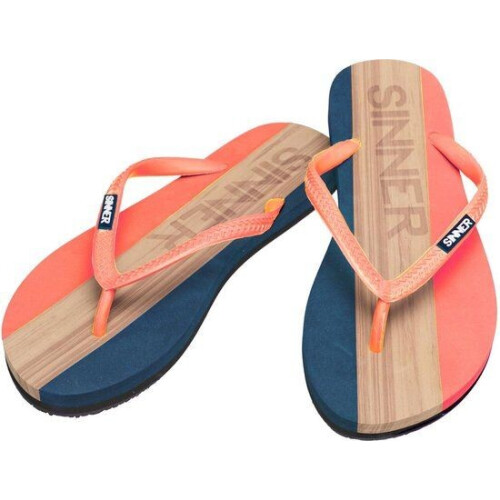 SINNER Capitola - Dames Slippers - Zachte zool - Oranje/Licht bruin