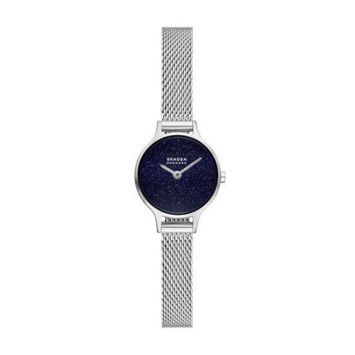 Skagen ANITA MICRO - Dames Horloge 22 mm - Zilverkleurig - Zandsteenblauwe wijzerplaat Tweedehands