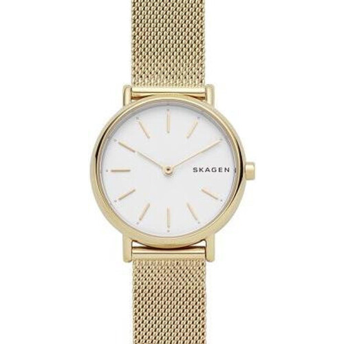 Skagen Signatur SKW2693 - Dameshorloge 30 mm - Goudkleurig - Mesh band Tweedehands