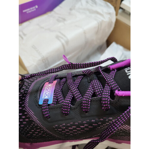 Skechers Max Cushioning Premier - Dames Sneakers - Ortholite - Black-Purple Tweedehands