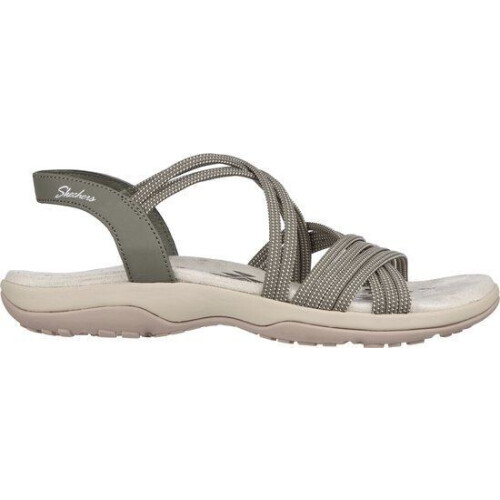 Skechers Reggae Slim - Sandalen - Maat 42 - Olijfgroen