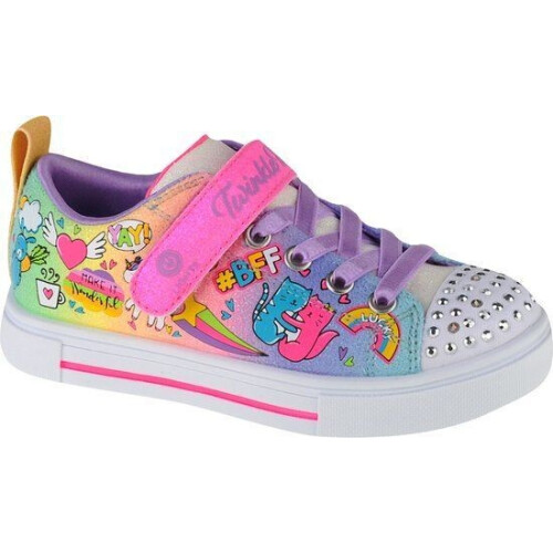 Skechers Twinkle Sparks - Bff Magic Meisjes Sneakers - Maat 34 - Multicolour Tweedehands