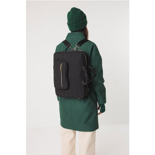 SKFK dames vegan Tas Cistella Multifunctioneel Zwart Tweedehands