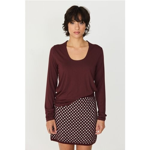 SKFK dames vegan Top Zur 16 Bruin Tweedehands