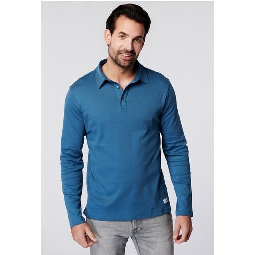 SKOT mannen vegan Longsleeve Polo Sky Tweedehands