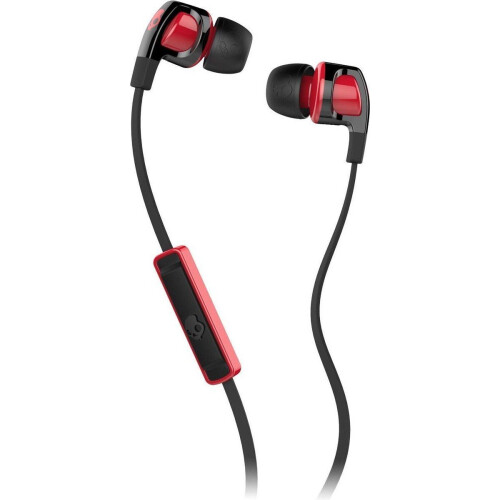 Skullcandy Smokin' Buds 2 - In-ear oordopjes - Platte kabel - Rood/Zwart Tweedehands