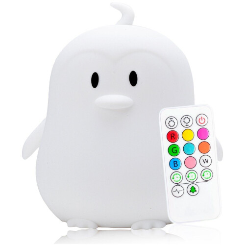 Sleepy Friends® Penguin - Nachtlampje Kinderen - LED - Dimbaar - 8 Kleuren - USB Oplaadbaar - Incl. Afstandsbediening Tweedehands