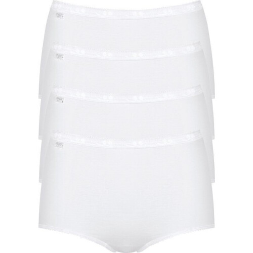 sloggi Basic+ - Dames Maxi slip - Extra zachte naden - Wit (4-pack) Tweedehands