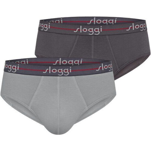 Sloggi Start Midi 2-Pack Slip - Heren - Katoen/Elastaan - Regular Waist - Elastische Band - Tweedehands