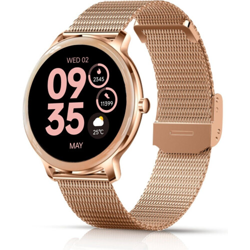 Smartify Smartwatch - Smartwatch Dames - Stappenteller - Activity Tracker - Belfunctie - Saturatiemeter - Geschikt voor Android en iOS